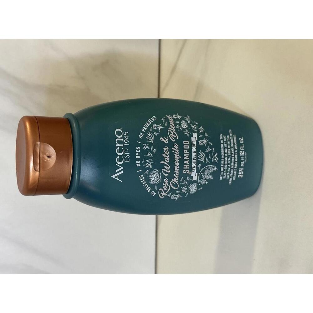 Discontinued Aveeno Rose Water & Chamomile blend shampoo 12 fl oz